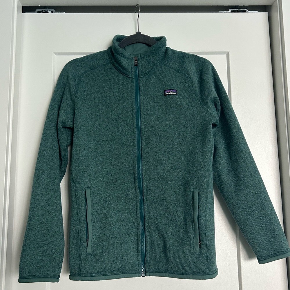 Patagonia Green Full-Zip Fleece Jacket - Picture 1 of 2